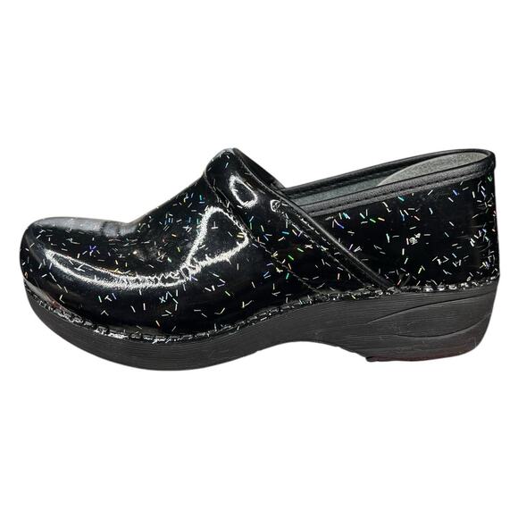 Dansko Women’s XP Black Speckle Slip On Clog Size 38 US 7.5/8 - Picture 3 of 11